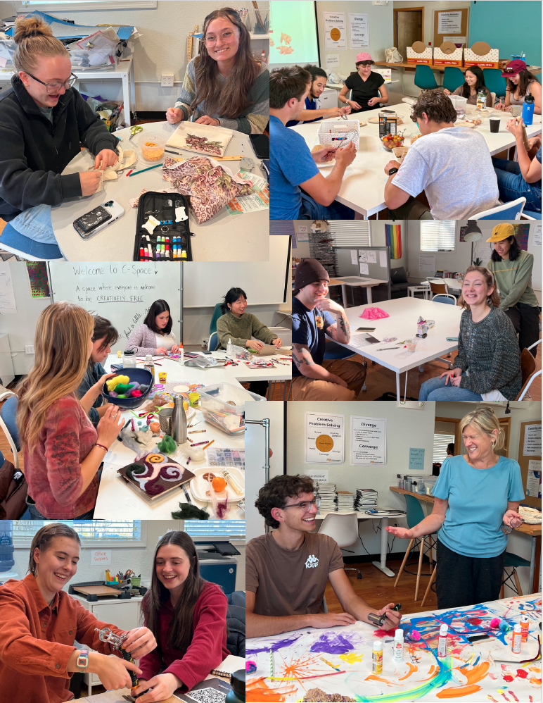 Collage of students in CSpace