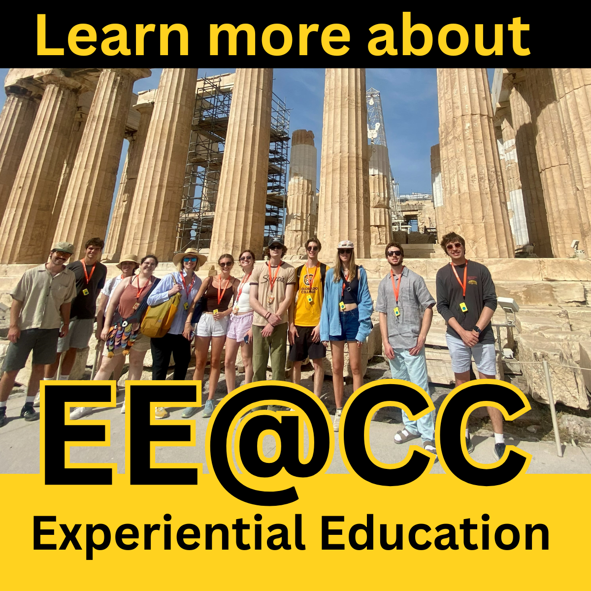 Experiential Education at CC (Students at the Acropolis)
