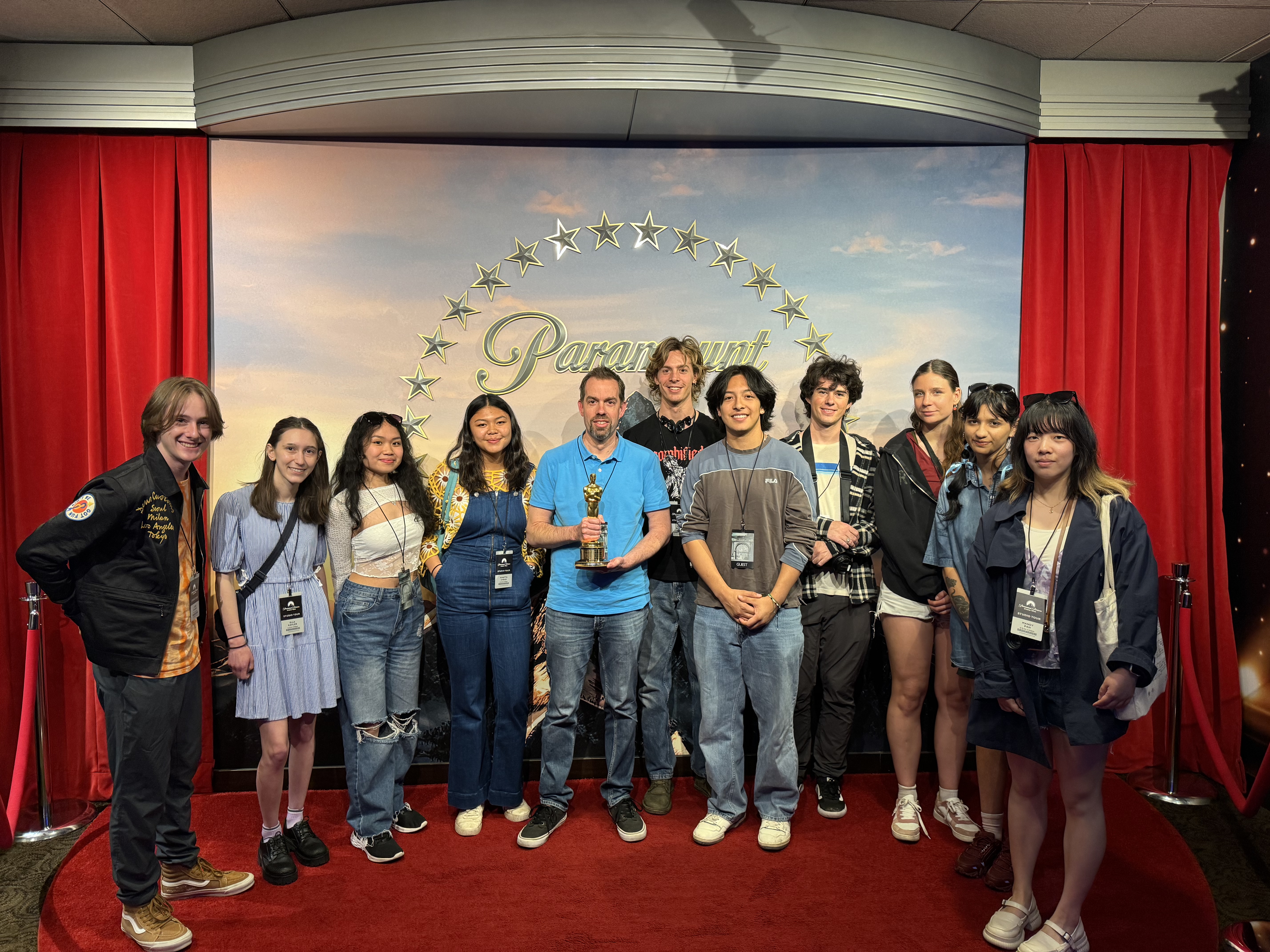 Students at Paramount Studios