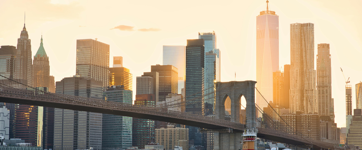 New York Skyline with Brooklyn Bridge