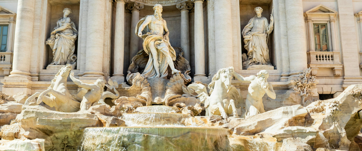 The Trevi Fountain in Rome