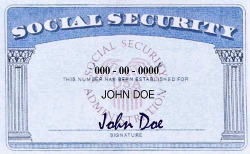 social security card application