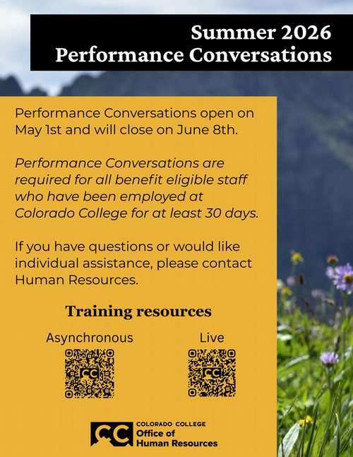 Flyer for Performance Conversations