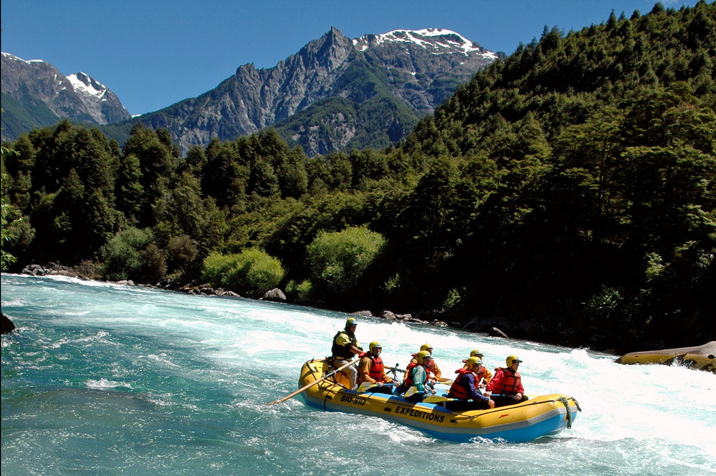 A raft on the Futaleufú river.