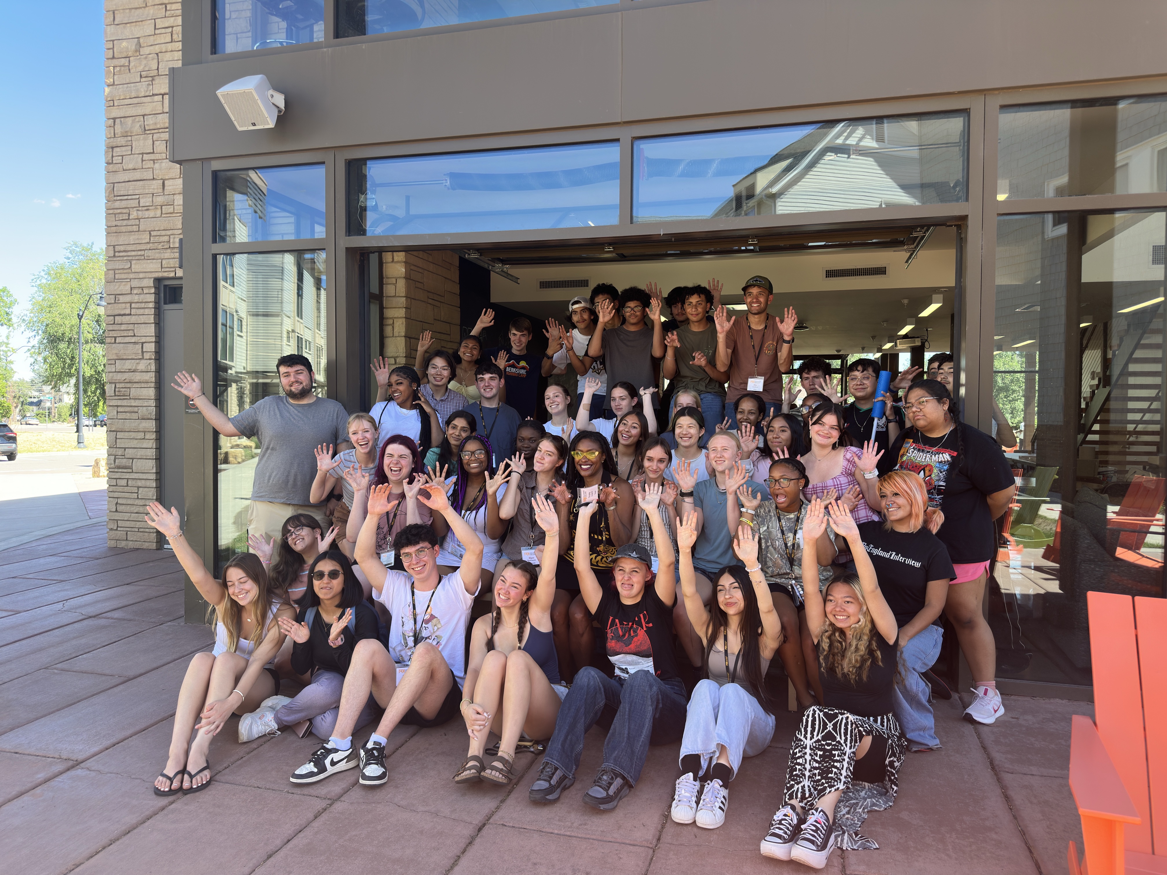 Manya poses with the CC pre-college students