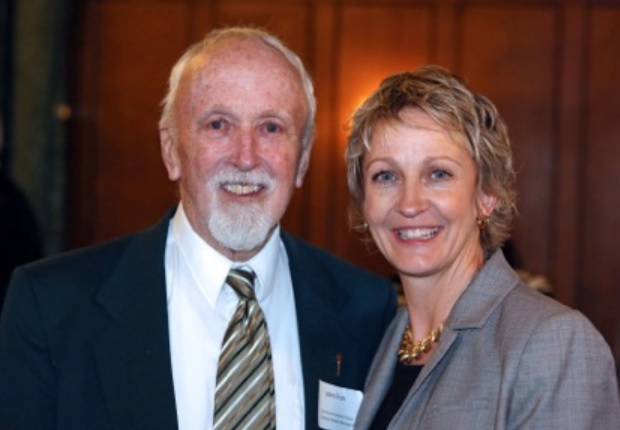 John Fish and former CC President Jill Tiefenthaler