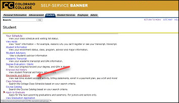 Student Accounts - Colorado College