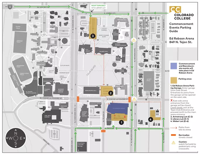 commencement parking