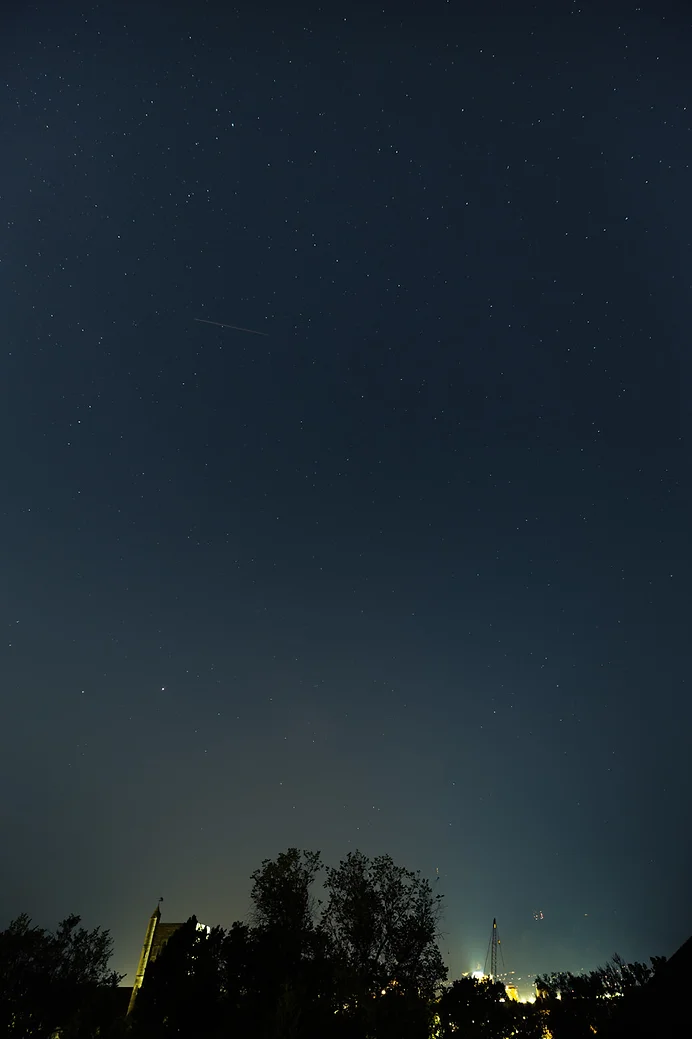 Photo of the night sky taken at the Colorado College Observatory in Colorado Springs