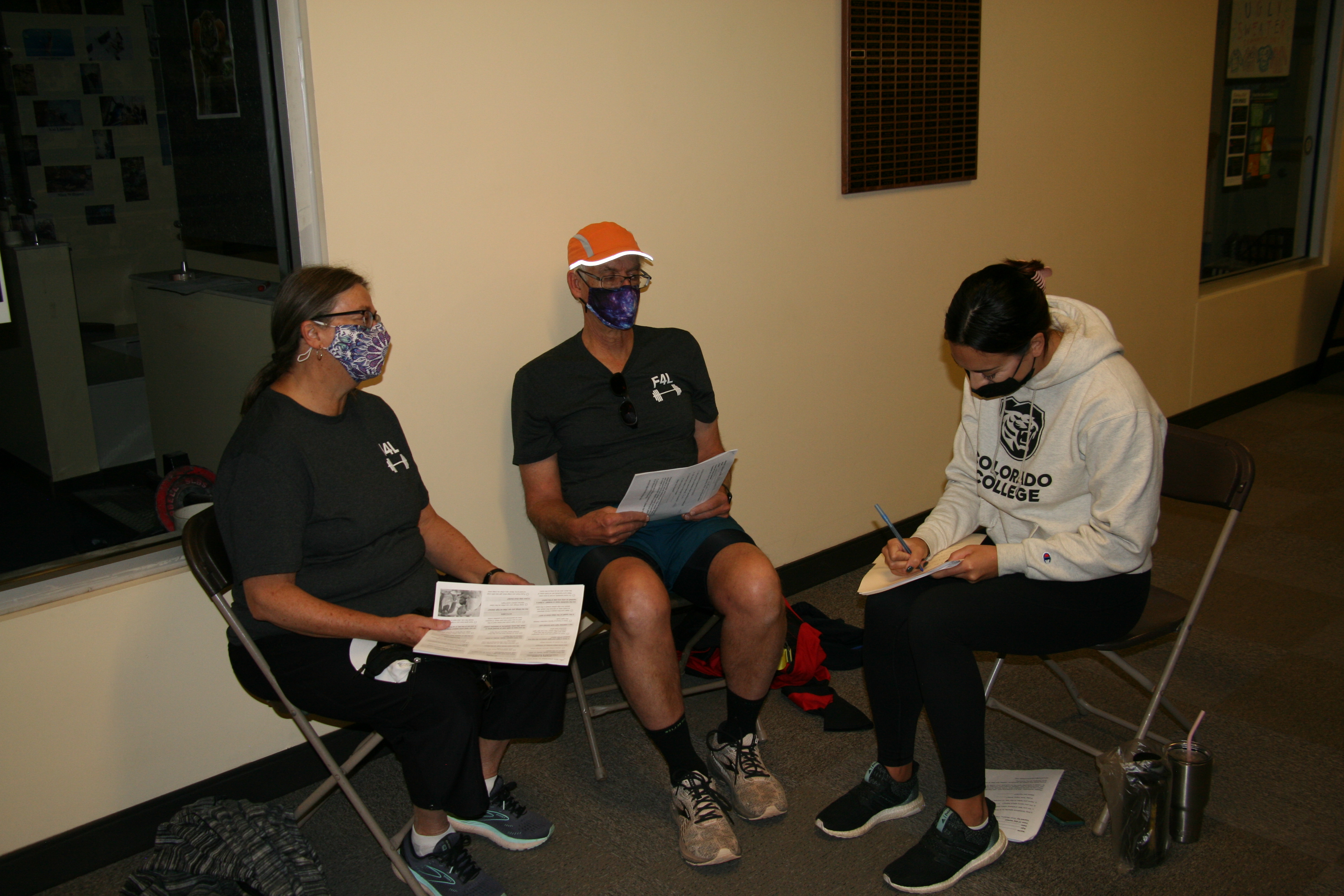 Fit 4 Life participants during a fitness consultation <span class="cc-gallery-credit"></span>