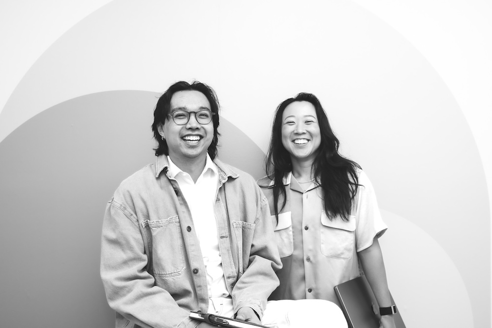 Co-founders of FSH Technologies Lilly Chen '19 and Johnson Lin