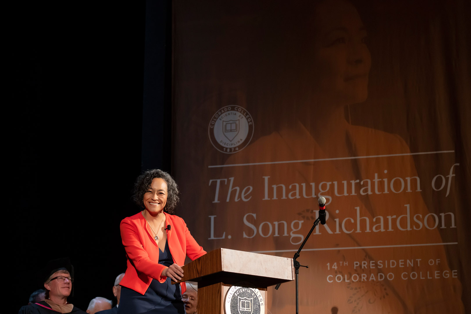 The Inauguration of L. Song Richardson, the 14th President of Colorado College on Monday, 8/29/22. <span class="cc-gallery-credit">[Photo by Lonnie Timmons III]</span>