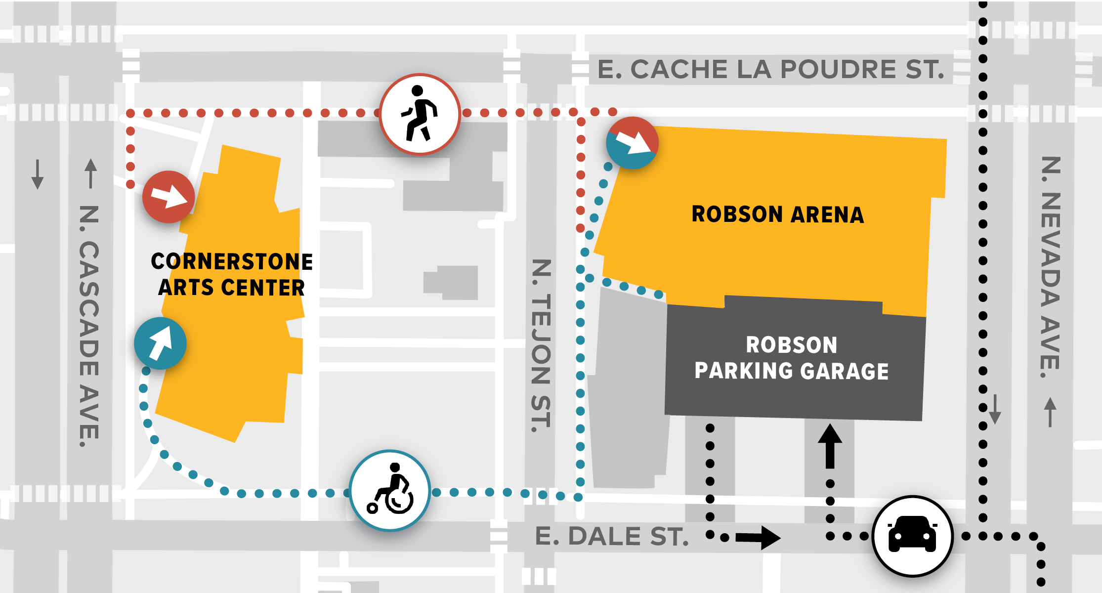 Inauguration venue map