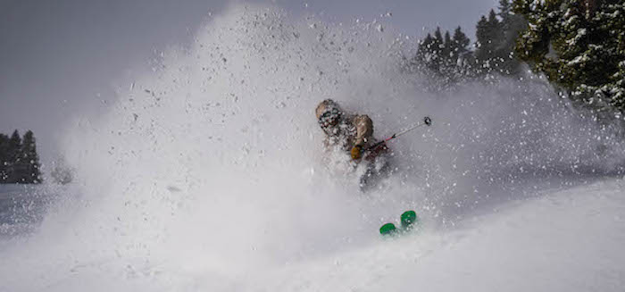 This photo of Max Lavinsky engulfed in blower powder was taken in February in Breckenridge, CO. Days like this one may not be possible, as we see the ski season consistently shortened due to anthropogenic climate change. Earlier spring melts, and shallower mid-season snowpack in many regions are testament to this growing trend. A massive and constantly growing industry is at risk, and the potential for future winters to be as rad as this one has been is on a downward trend. <span class="cc-gallery-credit">[Andrew Hildenbrand ● f1.8, 1/1,000 sec, ISO 50 ● Outdoor Recreation]</span>