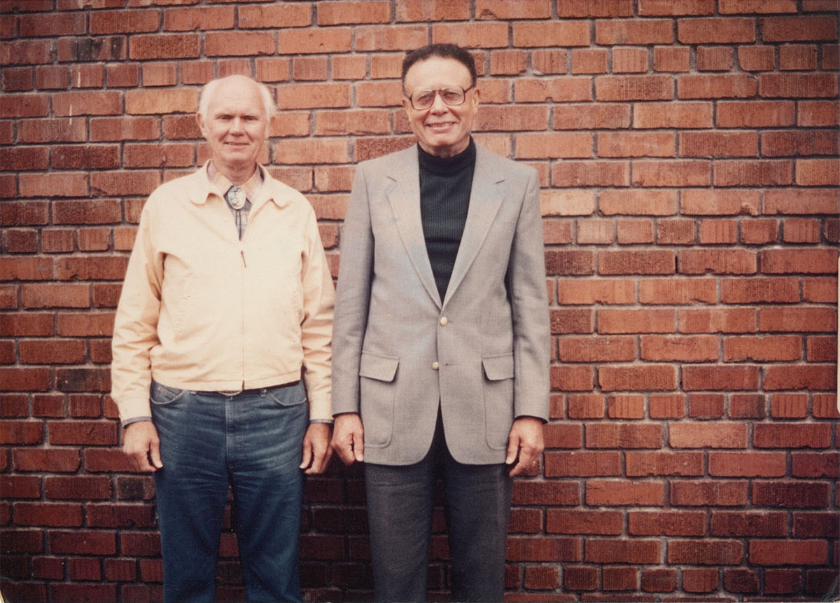 Ellis U. Butler Jr. and Al Bruening Jr. in Sacramento, California, November 1983 <span class="cc-gallery-credit"></span>