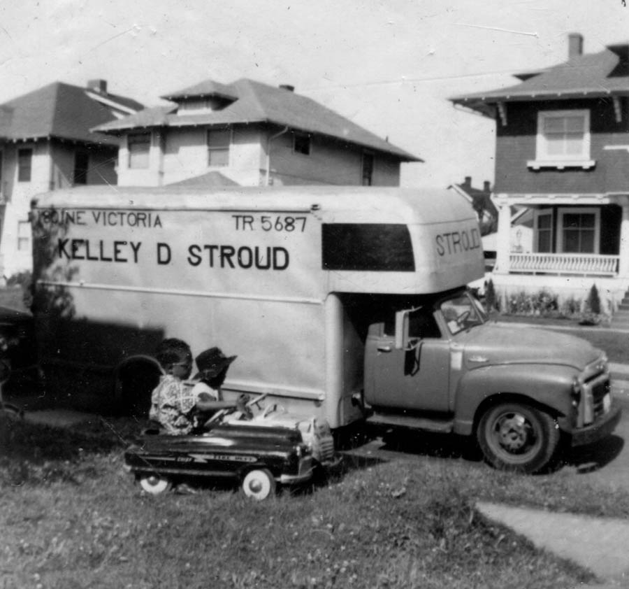 Stroud’s company truck in Portland, Oregon. Members of the Stroud family created the Stroud Brothers moving and storage business, the first Black-owned interstate moving company in the country. <span class="cc-gallery-credit"></span>